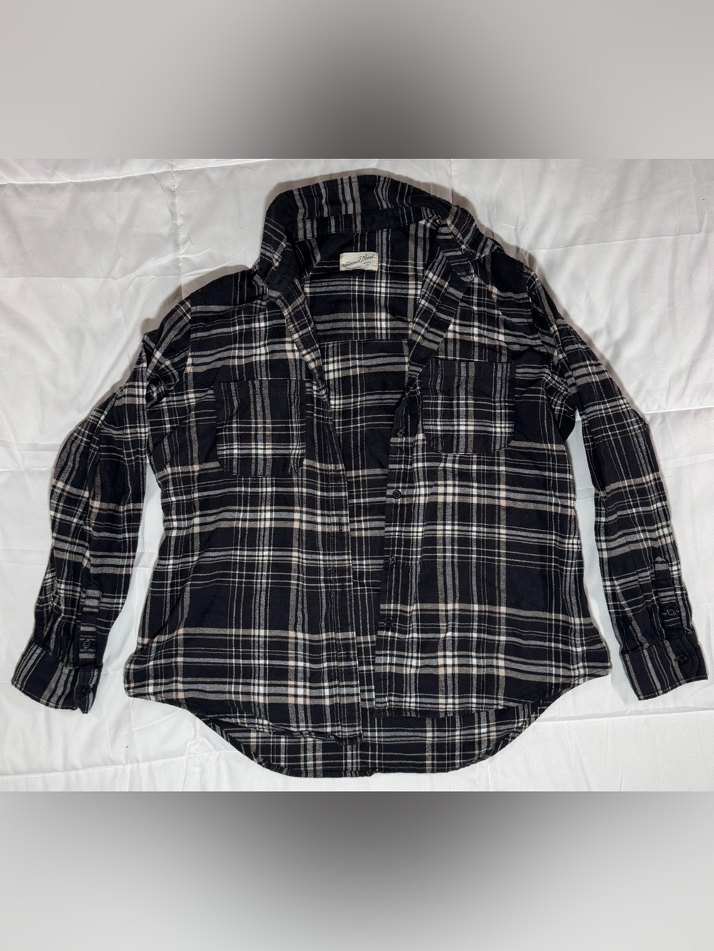 Universal Thread Black and White Flannel